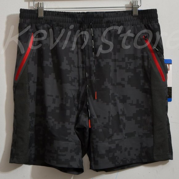 Black NWT Spyder Active Men’s Woven Short - Picture 1 of 7
